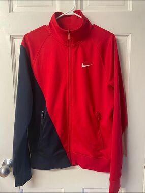 Nike Sportswear Swoosh PK Jacket full zip two tone track jacket mens size small